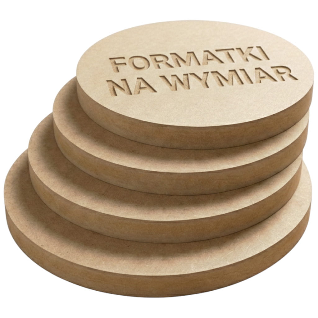 Formatki MDF Okrągłe CNC | Koła od 10cm do 100cm | Na Wymiar