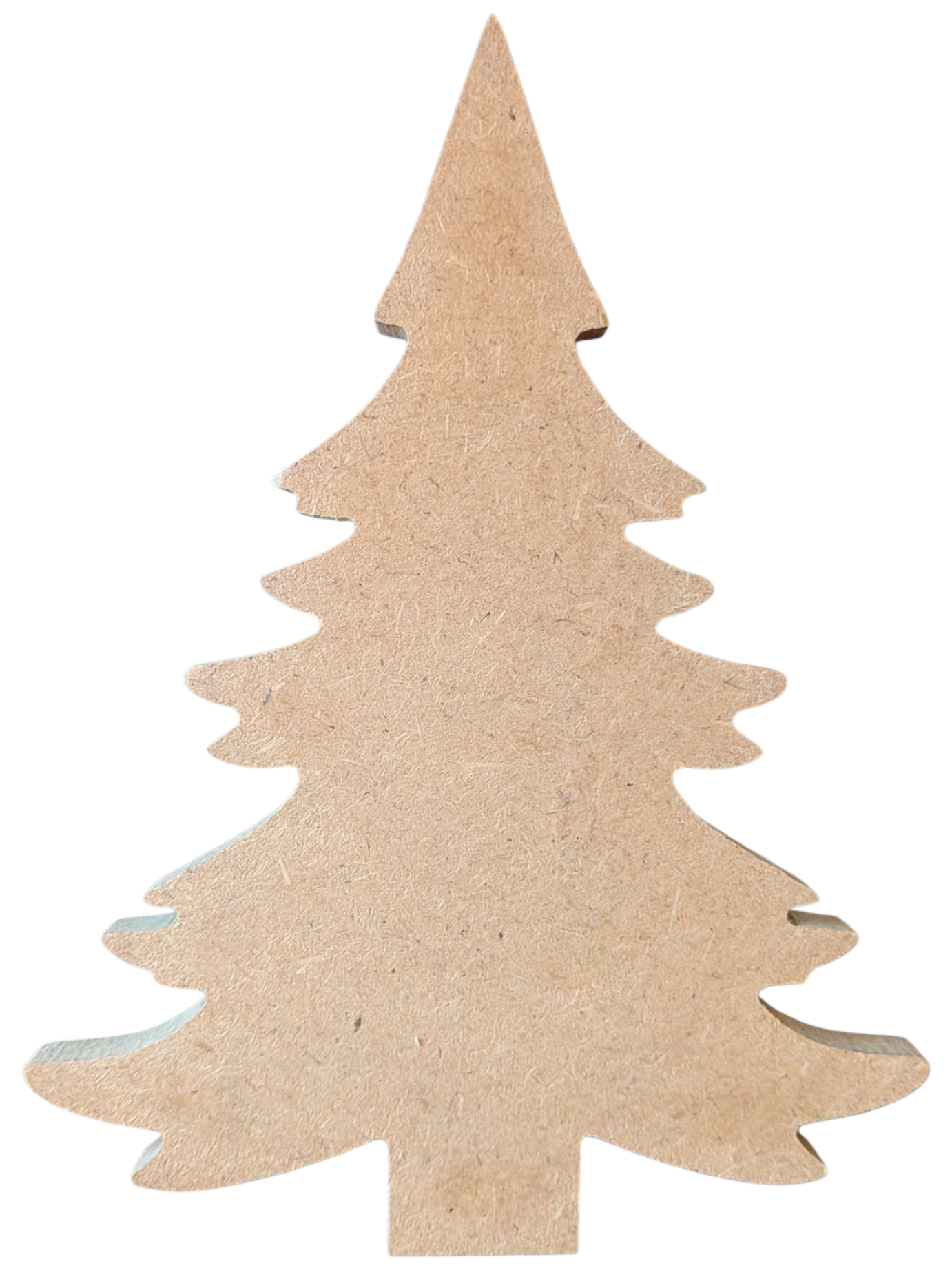 Choinka z MDF 10 mm – 18x13 cm, Solidna Baza DIY do Zdobienia i Malowania
